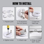 Pack of 06 - Universal Toilet Seat Mounting Bolts